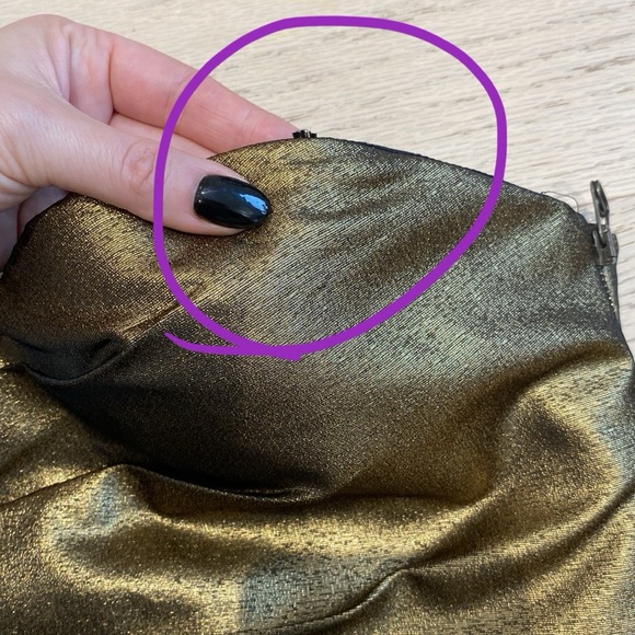 ROBERT RODRIGUEZ Gold Mini Dress, One Shoulder, Sleeveless, Cocktail, Size US 6 - Picture 14 of 14